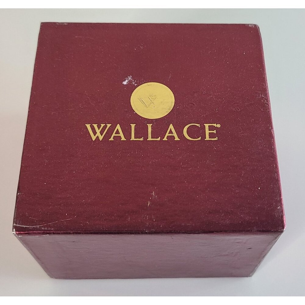 2003 Wallace Silversmiths Annual Silver Christmas Bell Ornament With Box